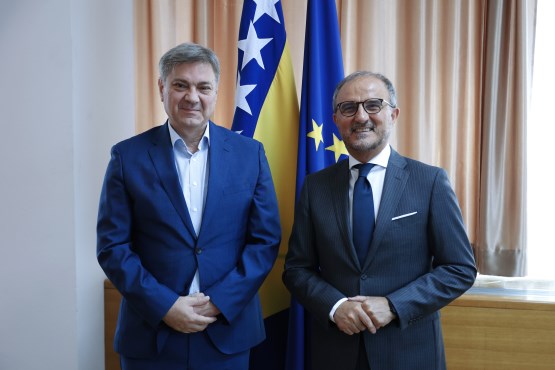 Speaker of the PABiH House of Representatives, Dr Denis Zvizdić, Meets with EU Head of Delegation to Bosnia and Herzegovina, Ambassador Luigi Soreca